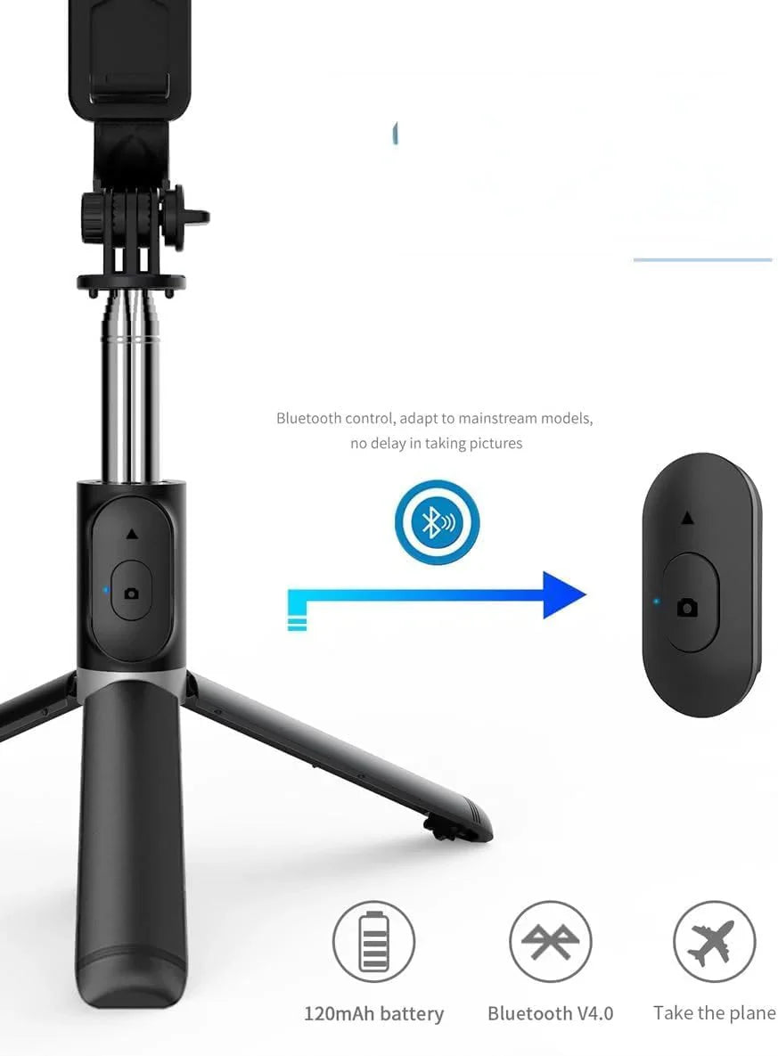 🤳 Selfie Stick+Tripod with Bluetooth Remote  🎮