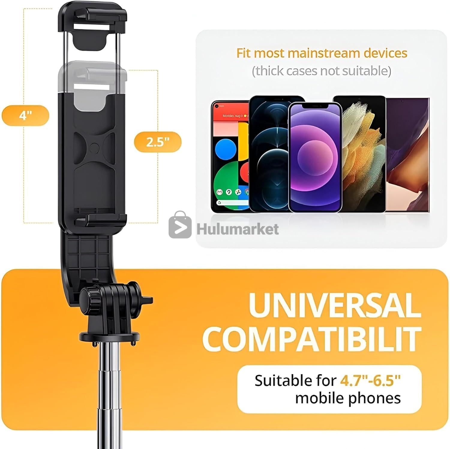 🤳 Selfie Stick+Tripod with Bluetooth Remote  🎮