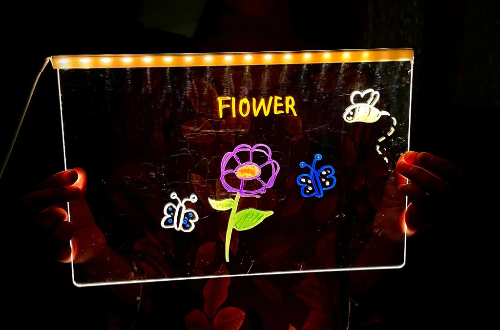🌟✨ LED Acrylic Drawing Board – Light Up Your Child’s Creativity! ✏️💡🎨